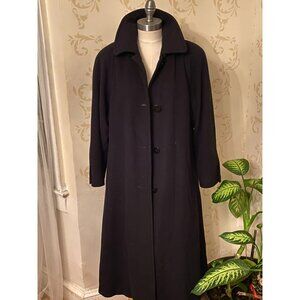 Regency Pure 100% Cashmere Black Swing Jacket Ladies Size 4